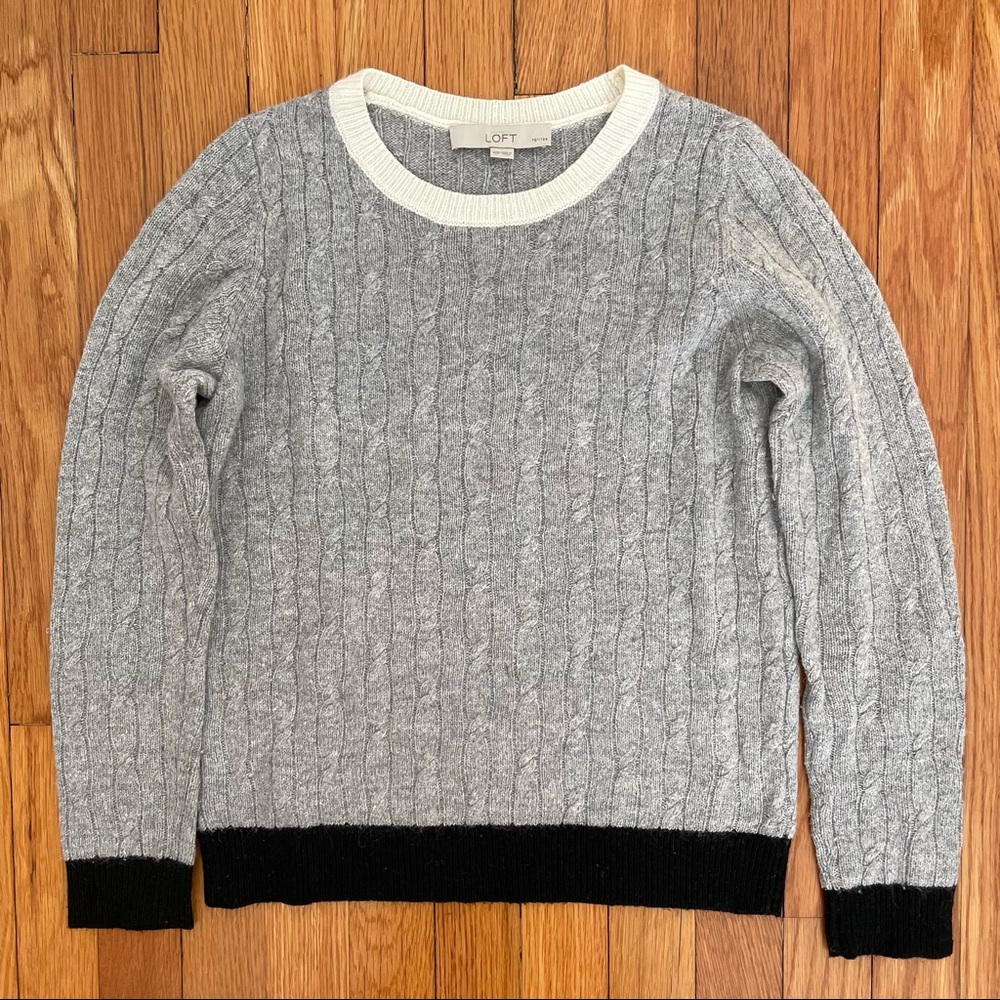 Ann Taylor Loft Cable Knit Sweater